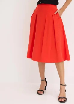 Faltenrock aus softem Viskosemix