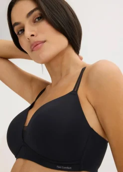 Feel Comfort Schalen-BH ohne Bügel ​mit Mesheinsatz