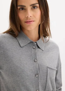 Feinstrick in Hemdoptik