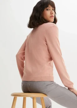 Feinstrickjacke aus fließendem Viskose-Mix