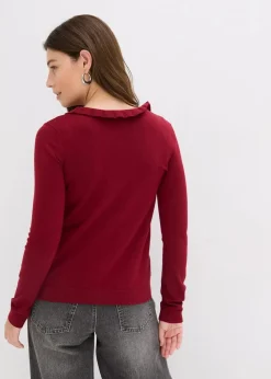 Feinstrickjacke aus fließendem Viskose-Mix