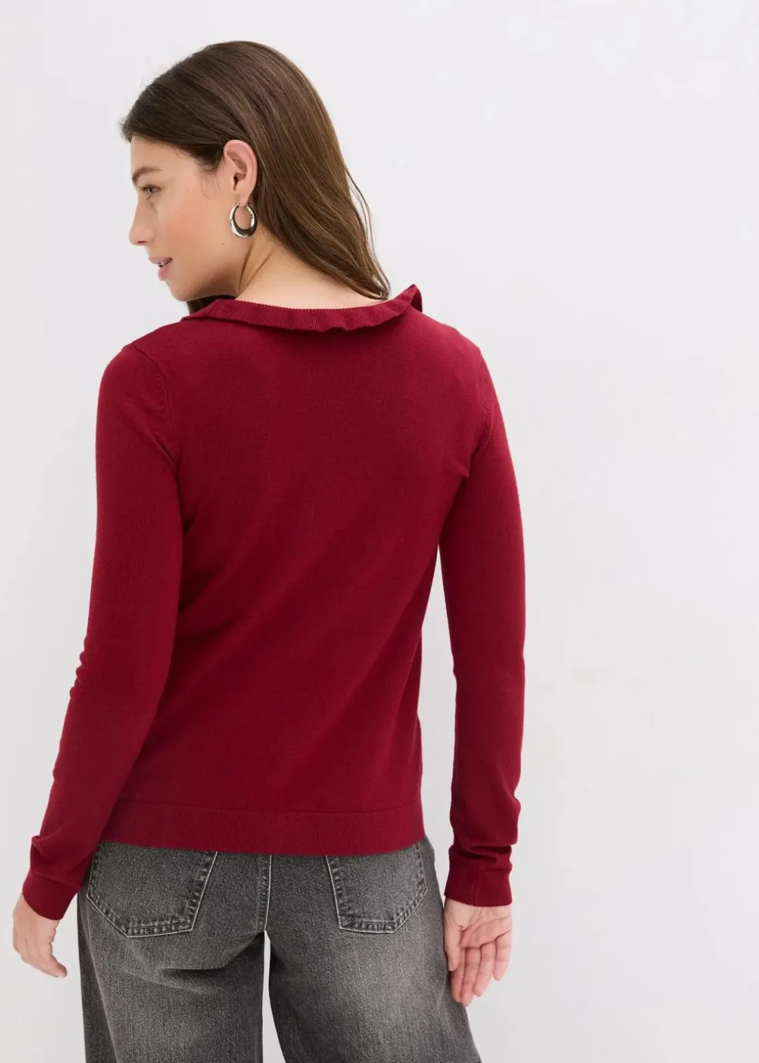 Feinstrickjacke aus fließendem Viskose-Mix