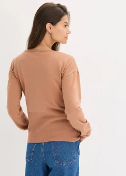 Feinstrickjacke aus fließendem Viskose-Mix