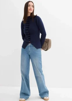 Feinstrickjacke aus softem Viskose-Mix