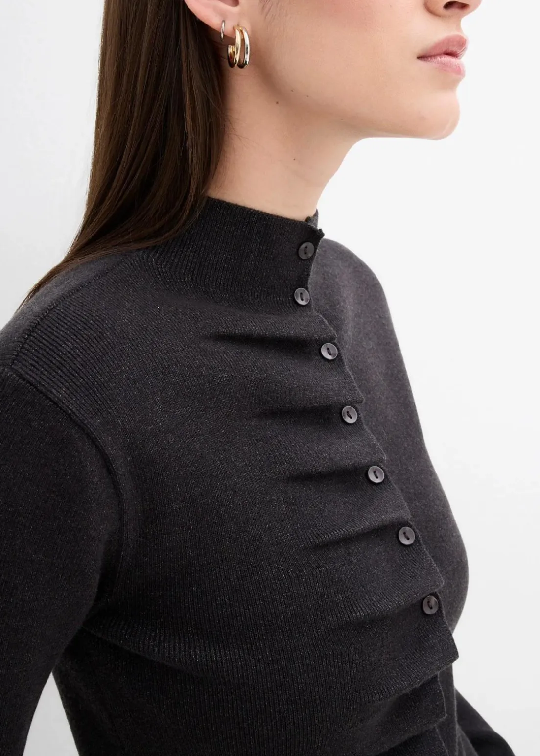 Feinstrickjacke aus softem Viskose-Mix