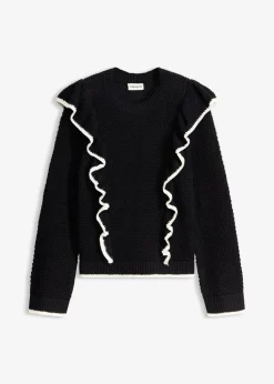 Feinstrickpullover aus Baumwoll-Mix