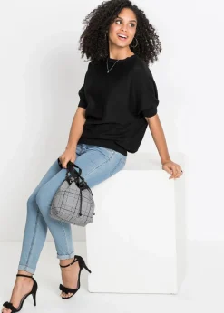 Feinstrickpullover aus Baumwoll-Mix