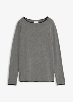 Feinstrickpullover aus Baumwollmix