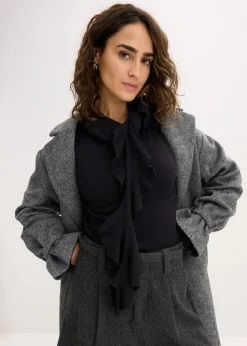 Feinstrickpullover aus fließendem Viskose-Mix