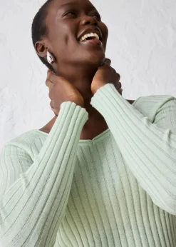 Feinstrickpullover aus Merinowolle