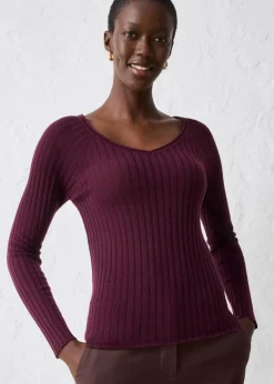 Feinstrickpullover aus Merinowolle