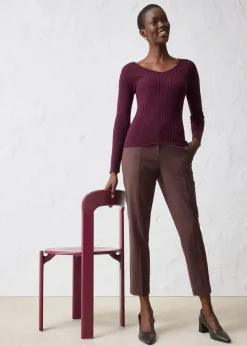 Feinstrickpullover aus Merinowolle