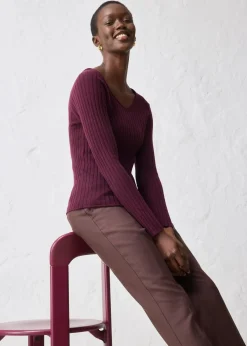 Feinstrickpullover aus Merinowolle