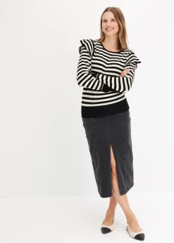 Feinstrickpullover aus softem Viskose-Mix