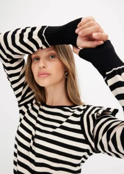 Feinstrickpullover aus softem Viskose-Mix