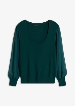 Feinstrickpullover aus softem Viskose-Mix