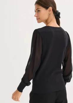 Feinstrickpullover aus softem Viskose-Mix