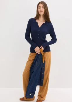 Feinstrickpullover aus softem Viskose-Mix