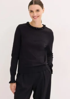 Feinstrickpullover aus Viskose-Mix