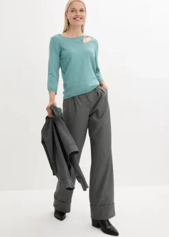 Feinstrickpullover in Viskose-Mix