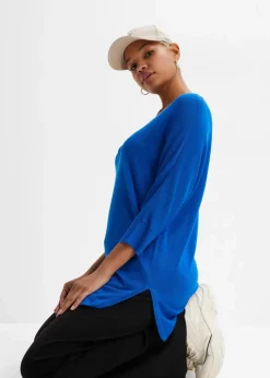 Feinstrickpullover mit 3/4 Arm