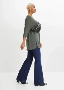 Feinstrickpullover mit 3/4 Arm