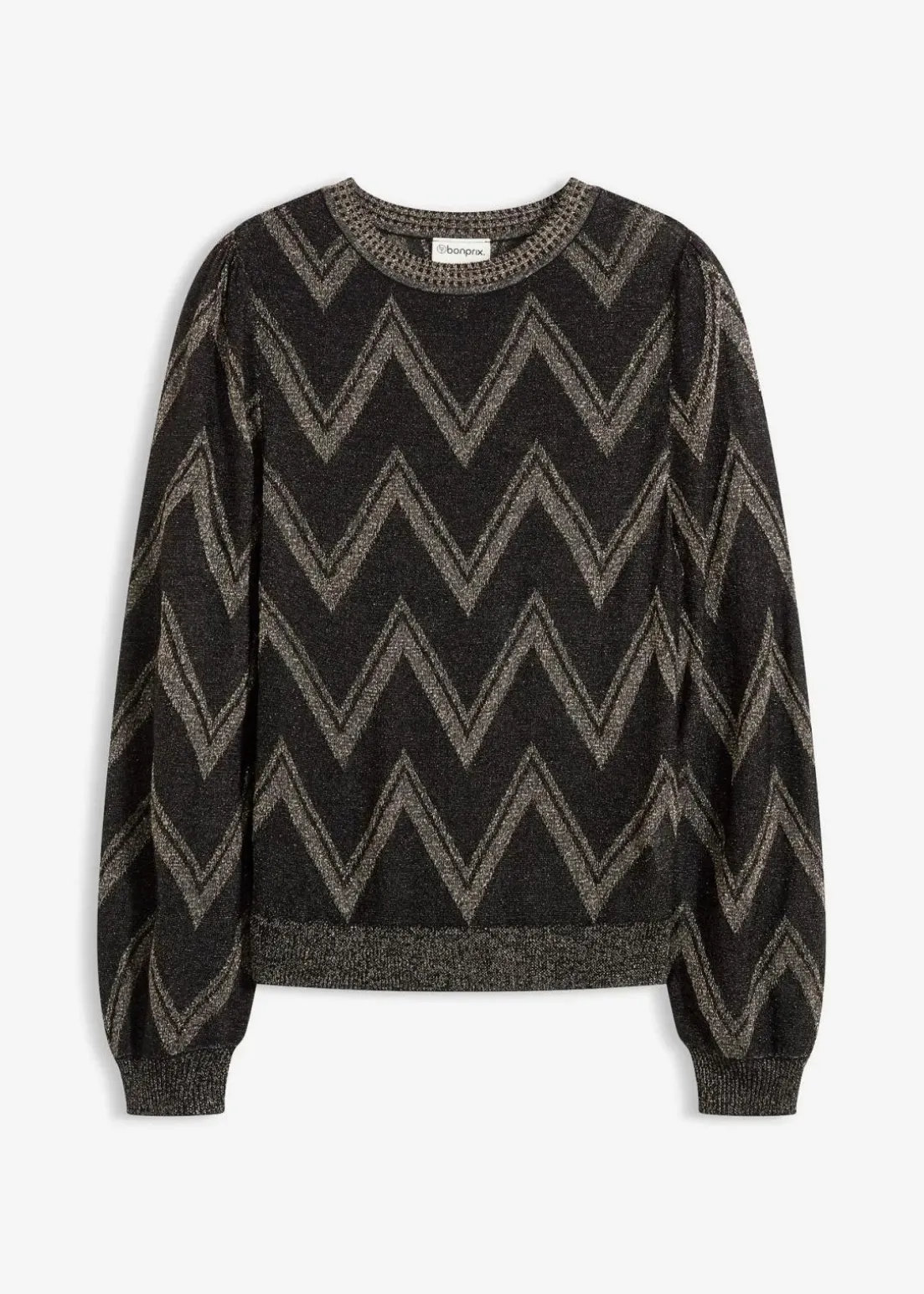 Feinstrickpullover mit Glitzereffekt