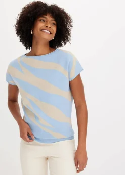 Feinstrickpullover mit Glitzergarn