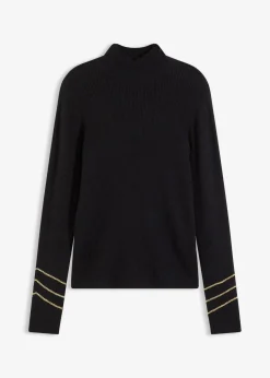 Feinstrickpullover mit Goldketten