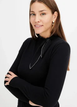 Feinstrickpullover mit Schleifendetail