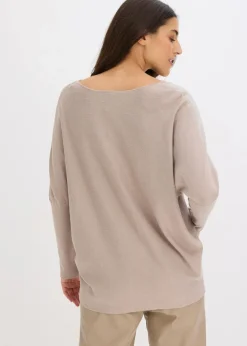 Feinstrickpullover mit Strass-Applikation