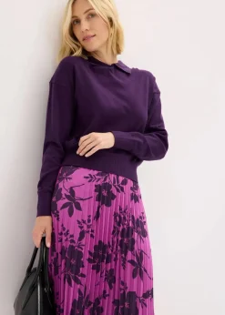 Feinstrickpullover mit Viskose