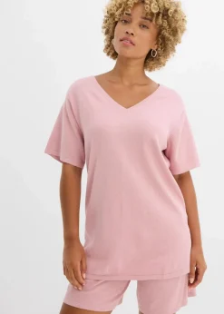 Feinstrickshirt mit Leinen