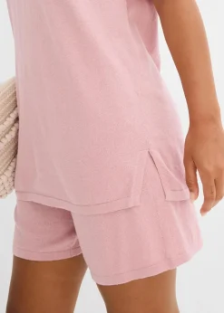 Feinstrickshirt mit Leinen