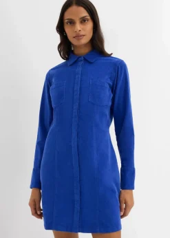 Figurbetontes Cordkleid