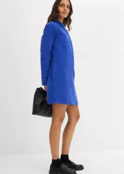 Figurbetontes Cordkleid