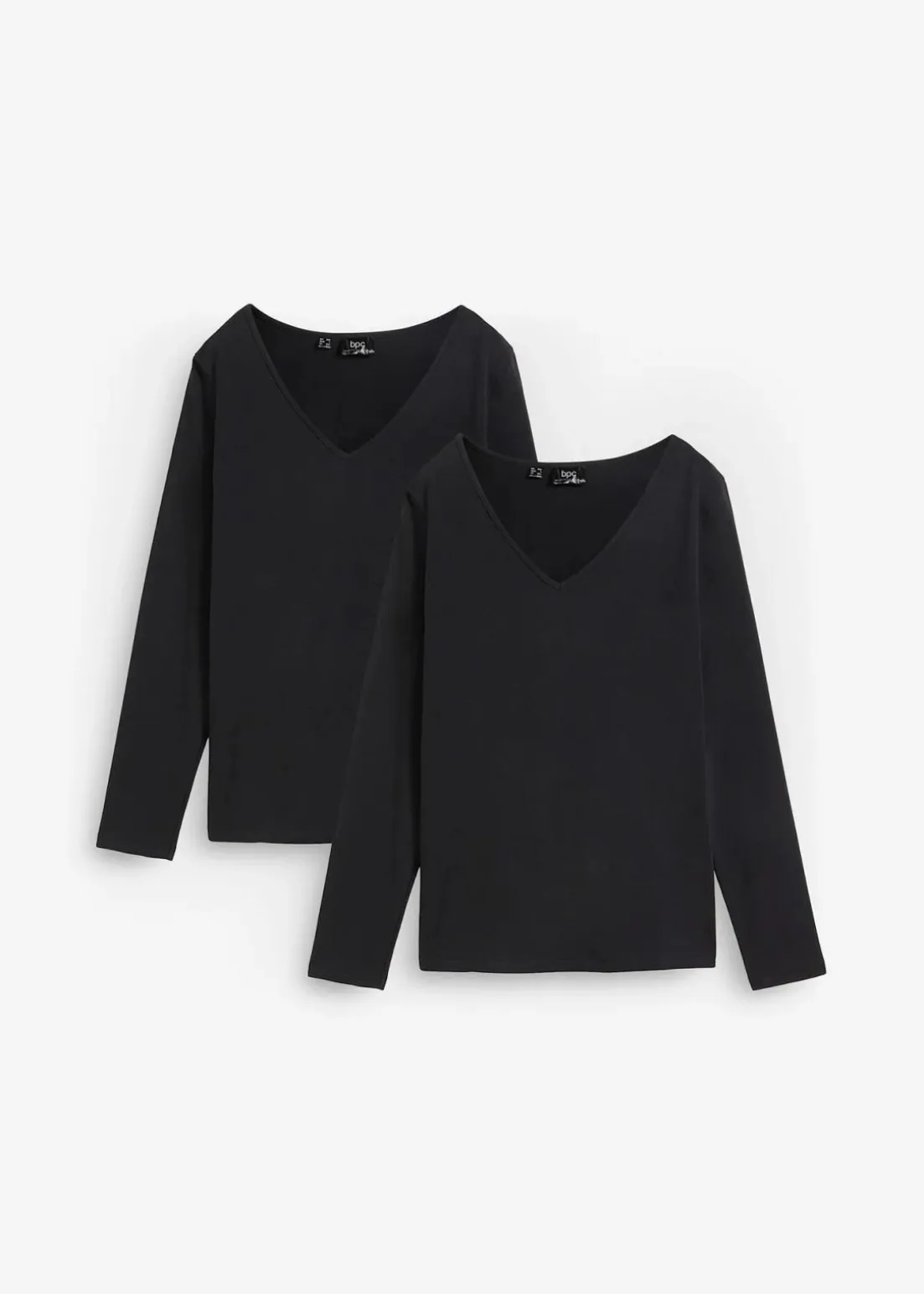 Figurbetontes Langarmshirt (2er Pack)