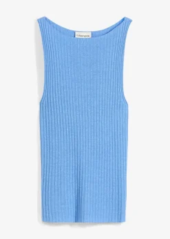 Figurbetontes Stricktop aus Viskose-Mix