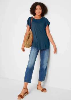 Flammgarn-Shirt mit Flügelärmeln