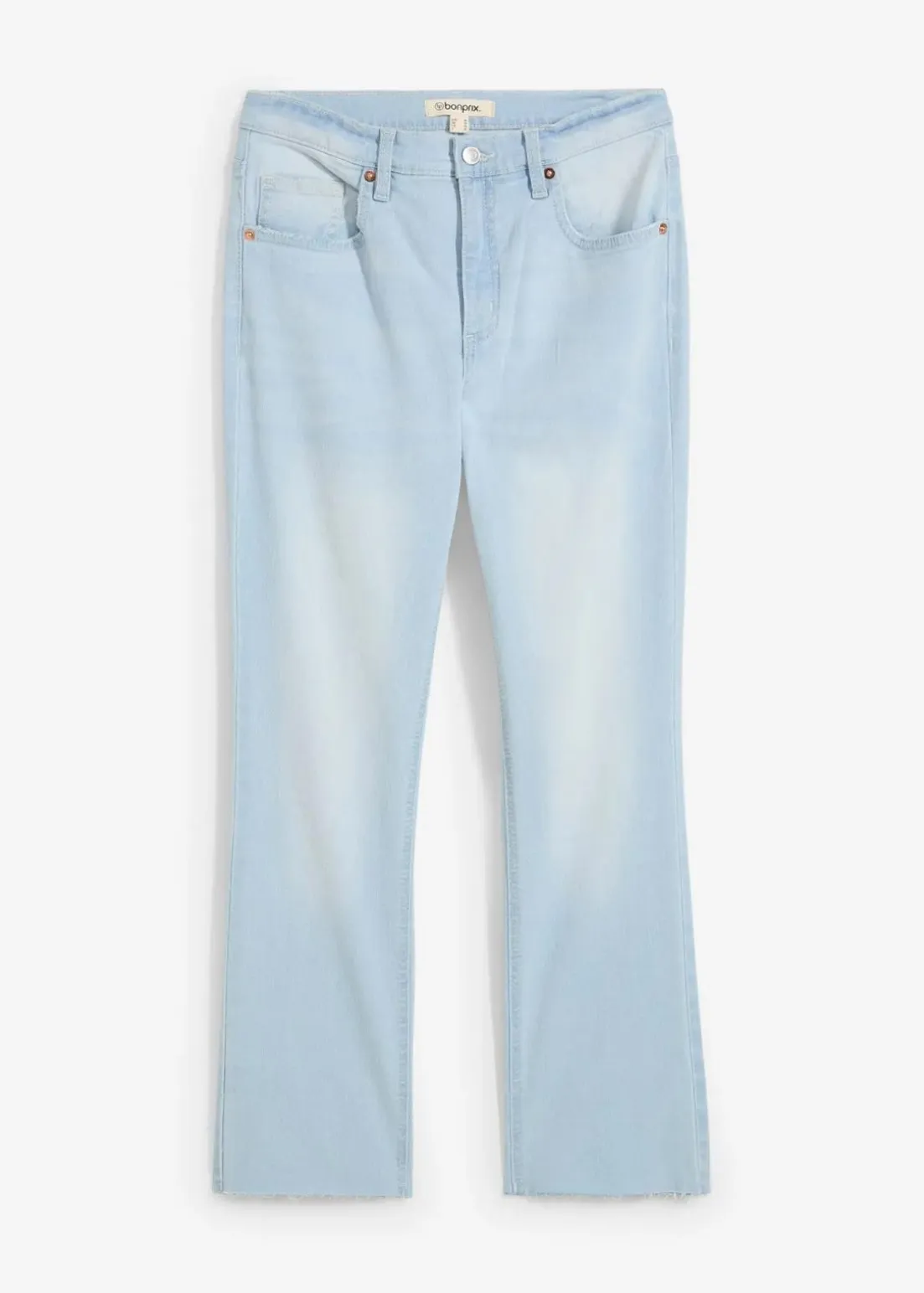 Flared Jeans High Waist, cropped