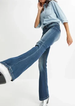 Flared Jeans Low Waist, Stretch