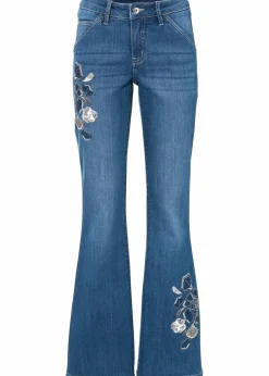 Flared Jeans Mid Waist, Stretch