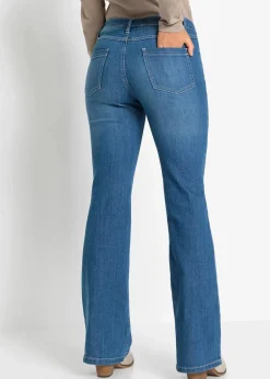 Flared Jeans Mid Waist, Stretch