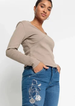 Flared Jeans Mid Waist, Stretch