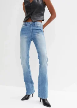 Flared Jeans Mid Waist, Stretch