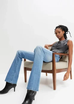 Flared Jeans Mid Waist, Stretch