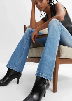 Flared Jeans Mid Waist, Stretch