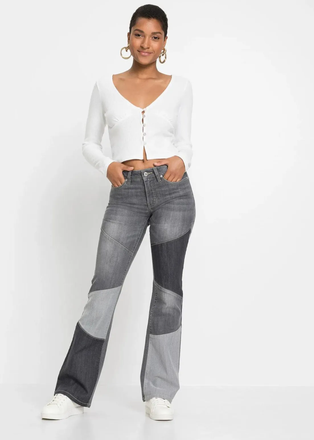 Flared-Jeans Mid Waist