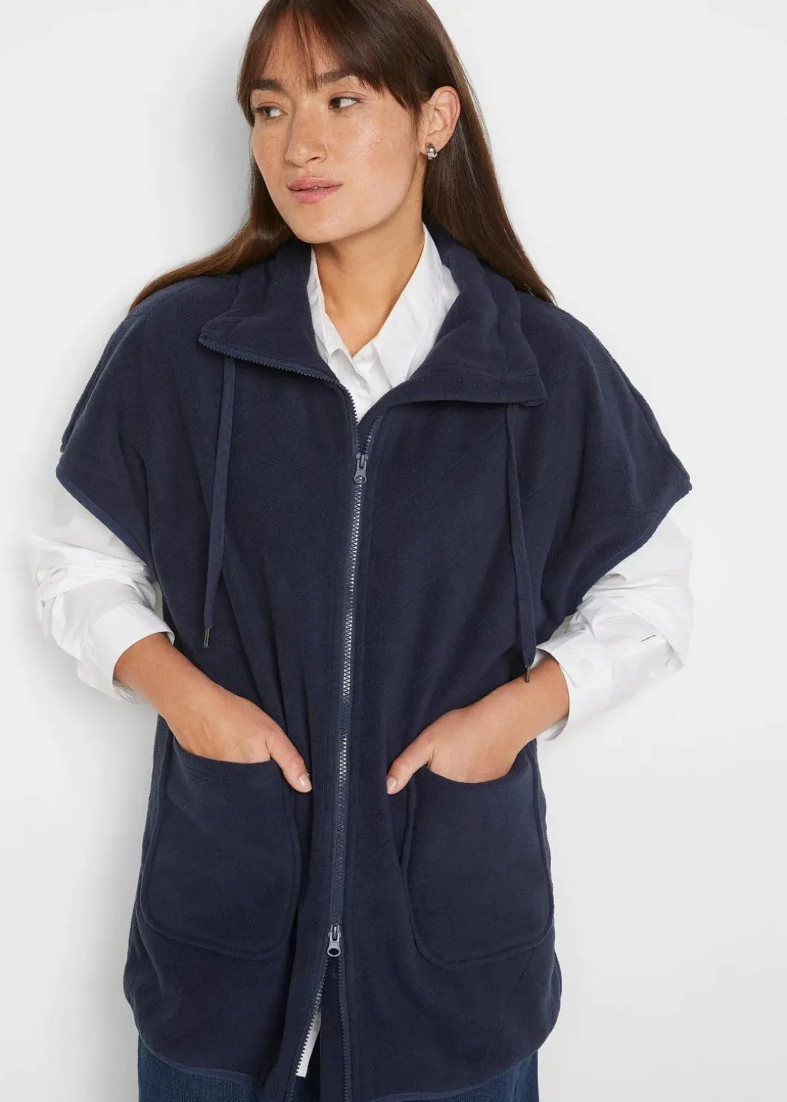 Fleece-Weste aus recyceltem Polyester