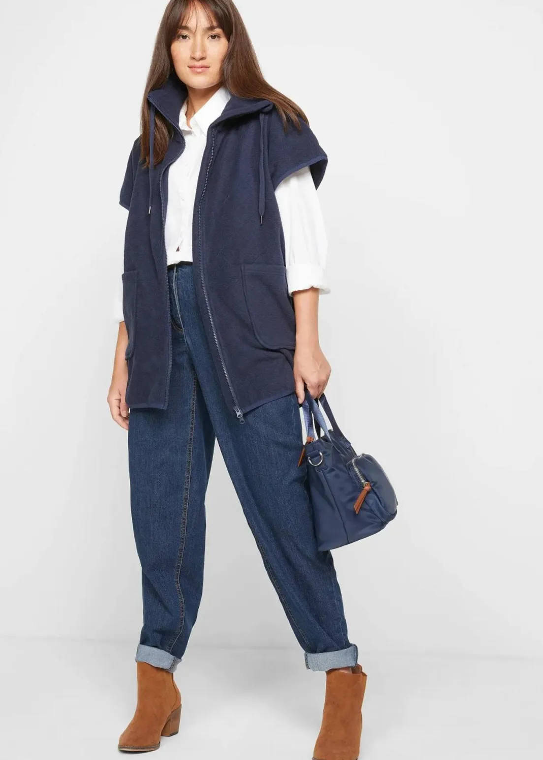 Fleece-Weste aus recyceltem Polyester